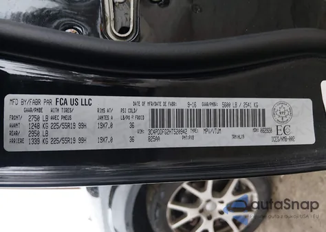 2017 Dodge Journey Gt из США, поврежденный, VIN 3C4PDDFG2HT520942